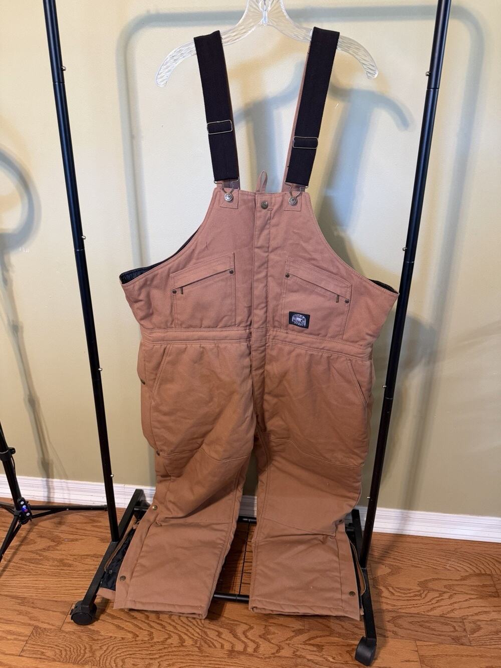 Polar King by Key Brown Insulated Overalls Size XL Short
